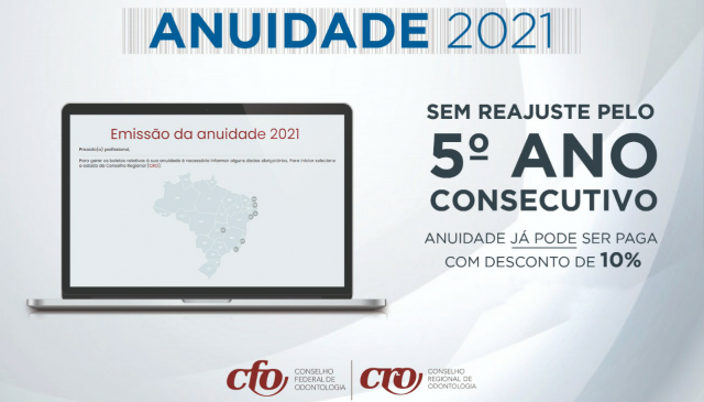 Anuidade 2021: sem reajuste pelo 5º ano consecutivo, já pode ser paga com desconto de 10%