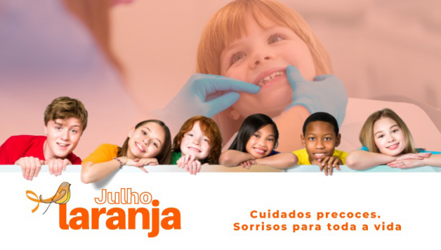 Julho Laranja: campanha promove cuidados com a saúde bucal por meio da Ortodontia preventiva na infância